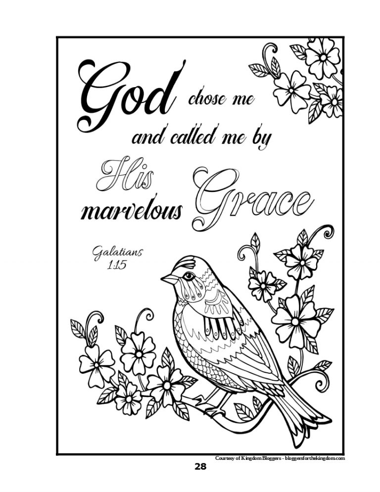 60 Printable Christian Adult Coloring Books 43