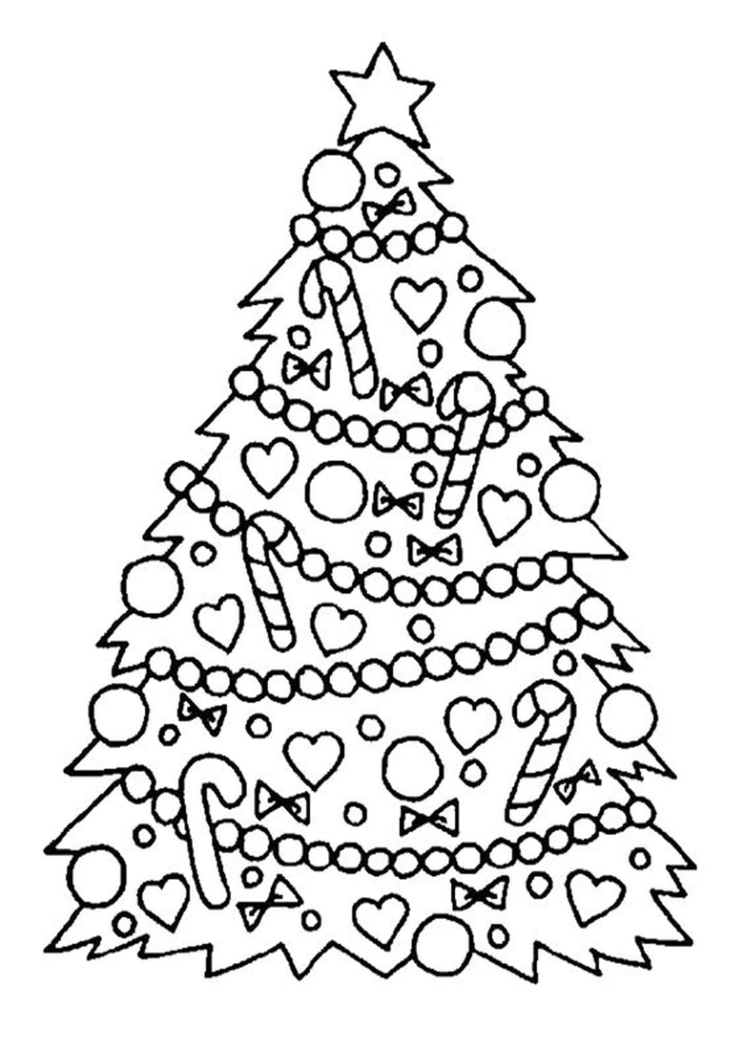 60 Printable Christmas Tree Coloring Book 10