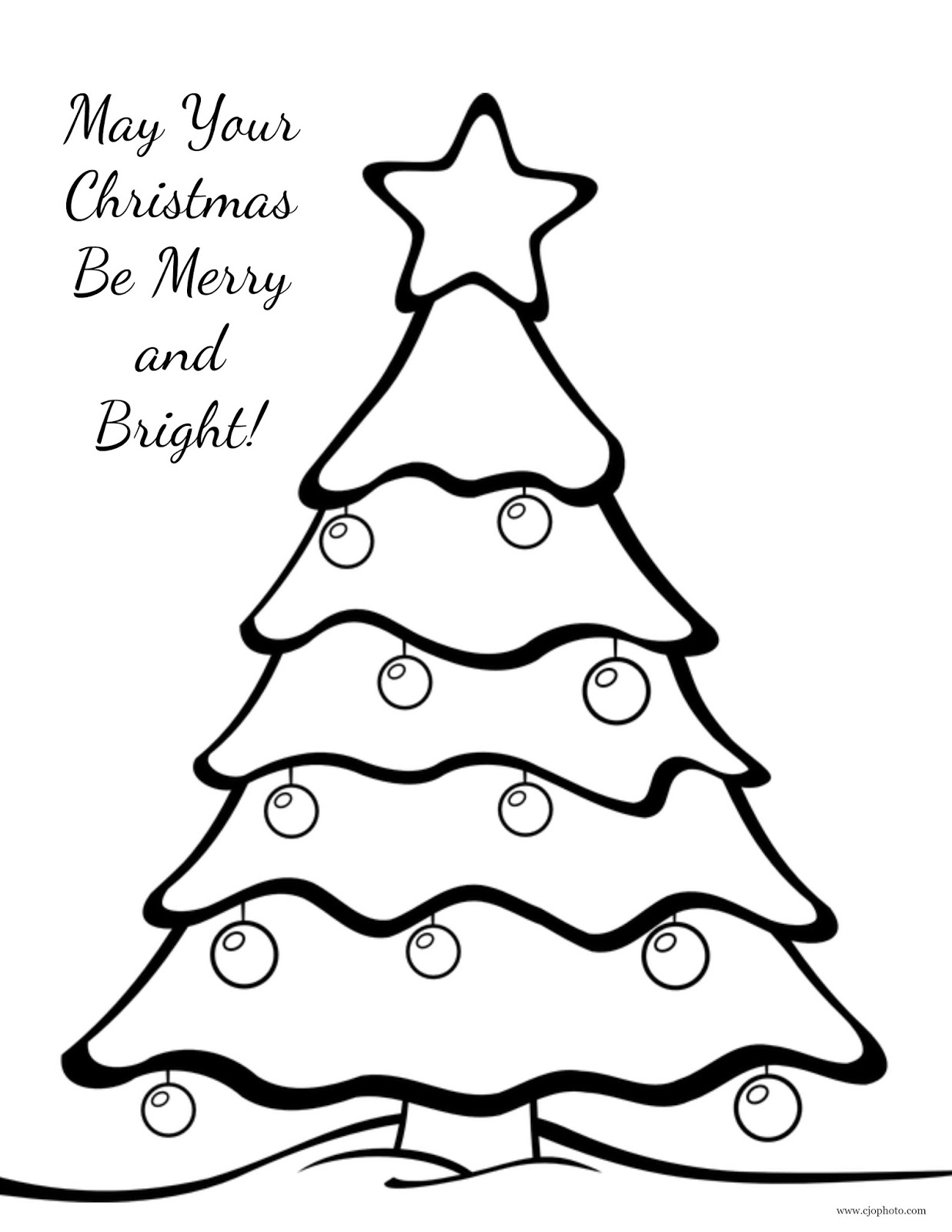 60 Printable Christmas Tree Coloring Book 11