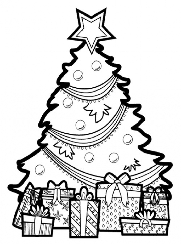 60 Printable Christmas Tree Coloring Book 13