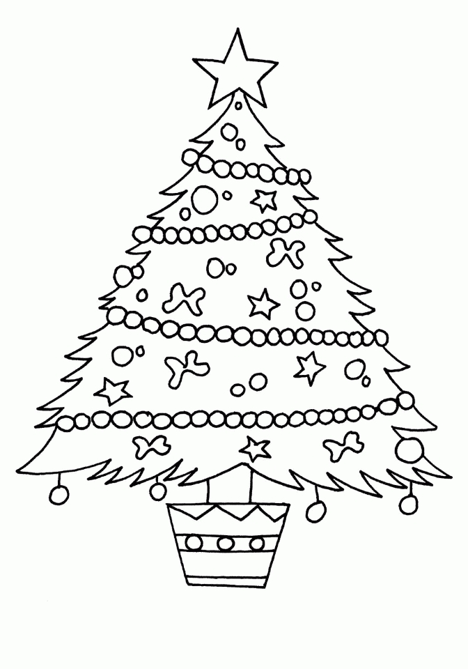 60 Printable Christmas Tree Coloring Book 17