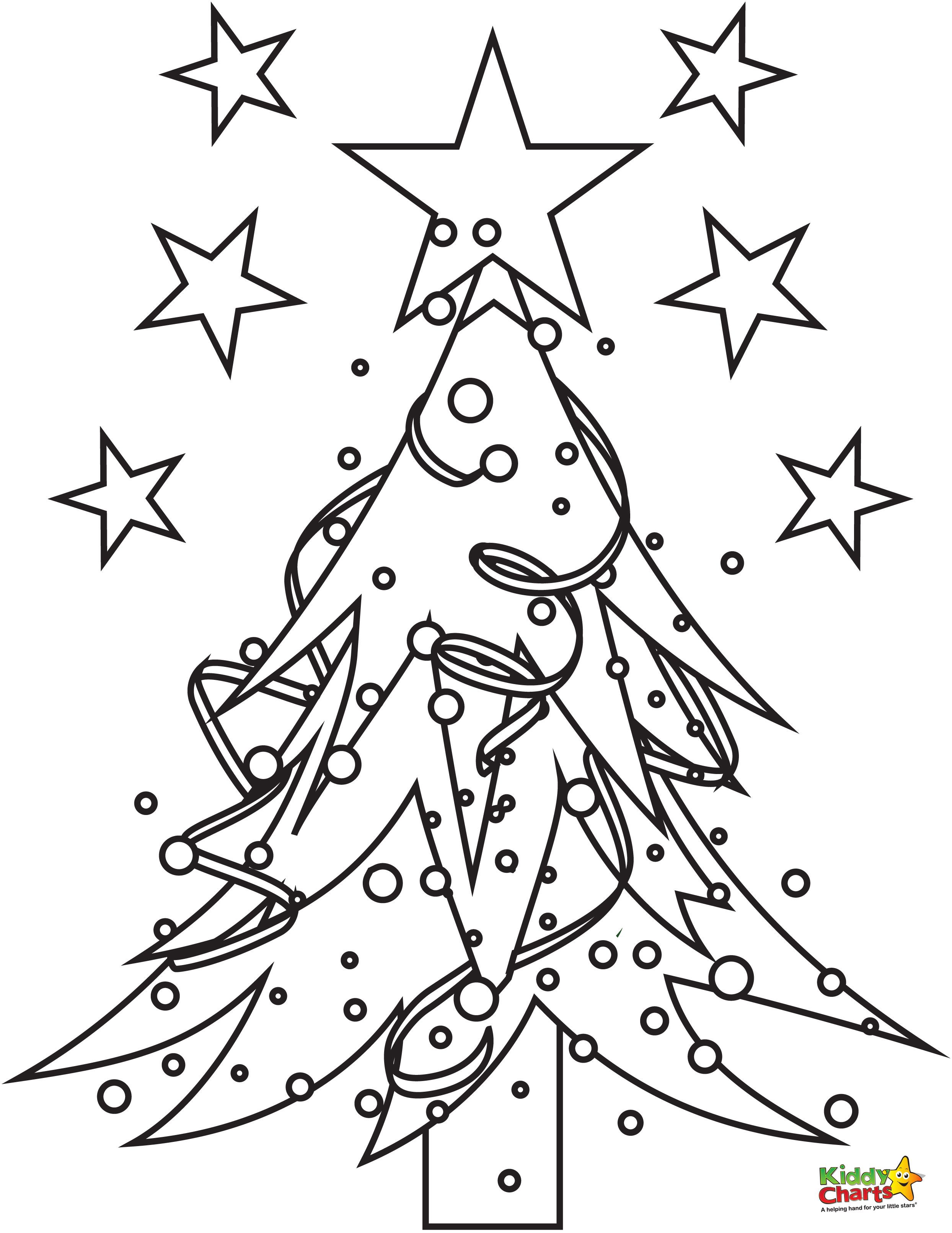 60 Printable Christmas Tree Coloring Book 2