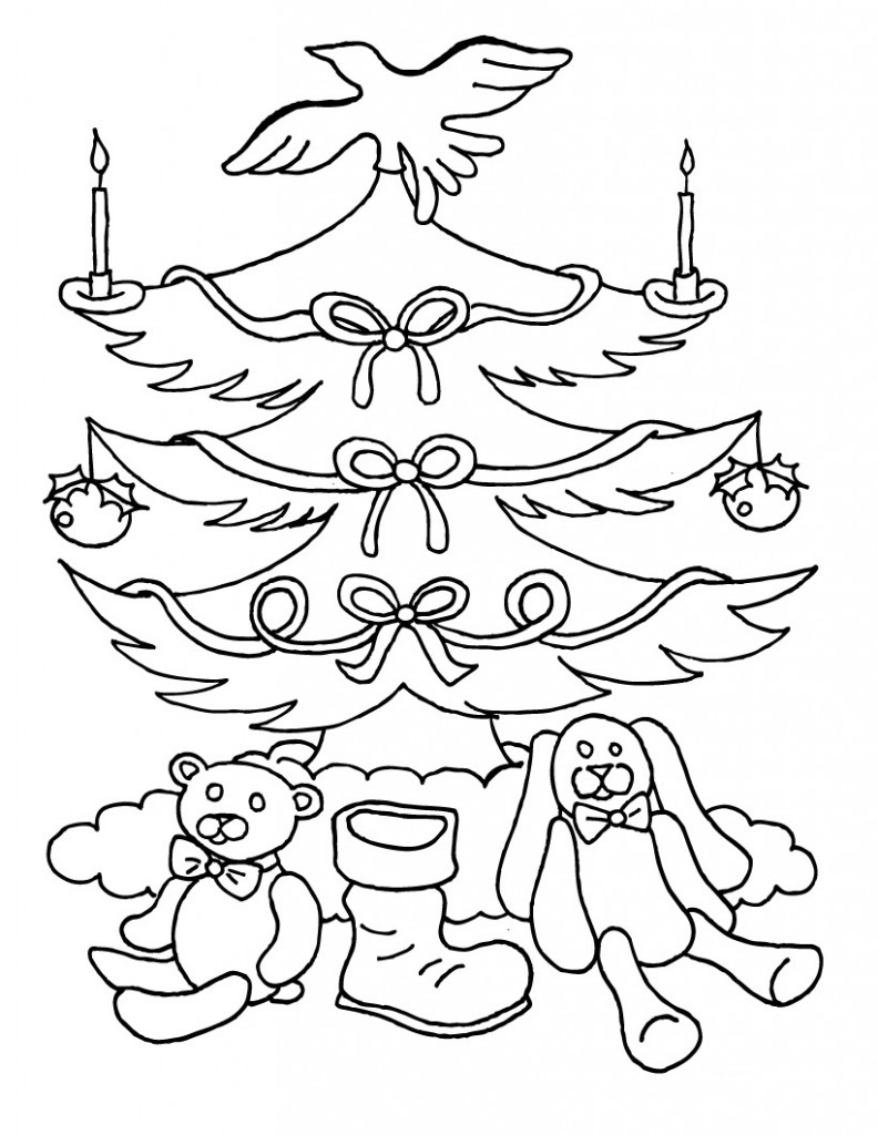 60 Printable Christmas Tree Coloring Book 20