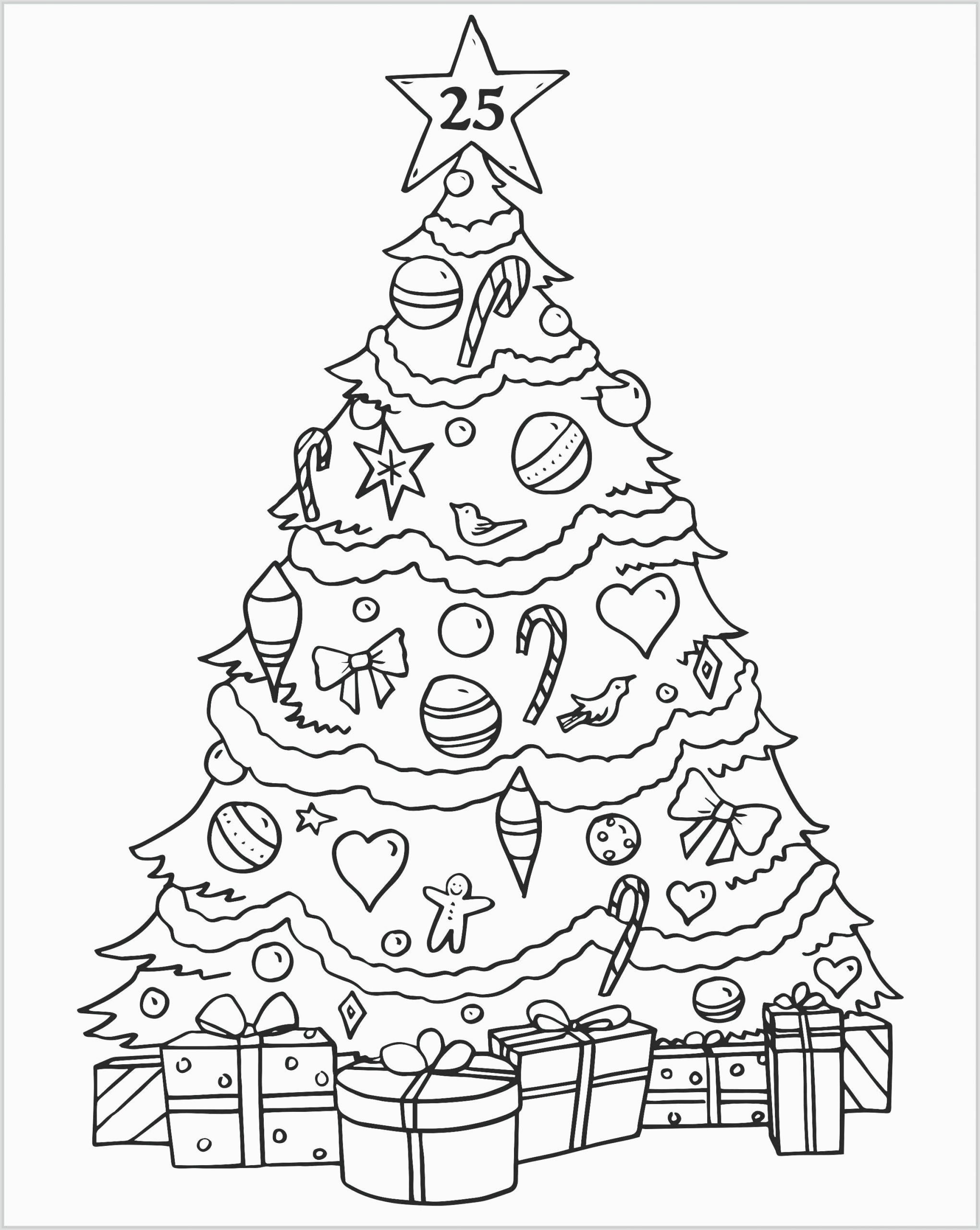 60 Printable Christmas Tree Coloring Book 24