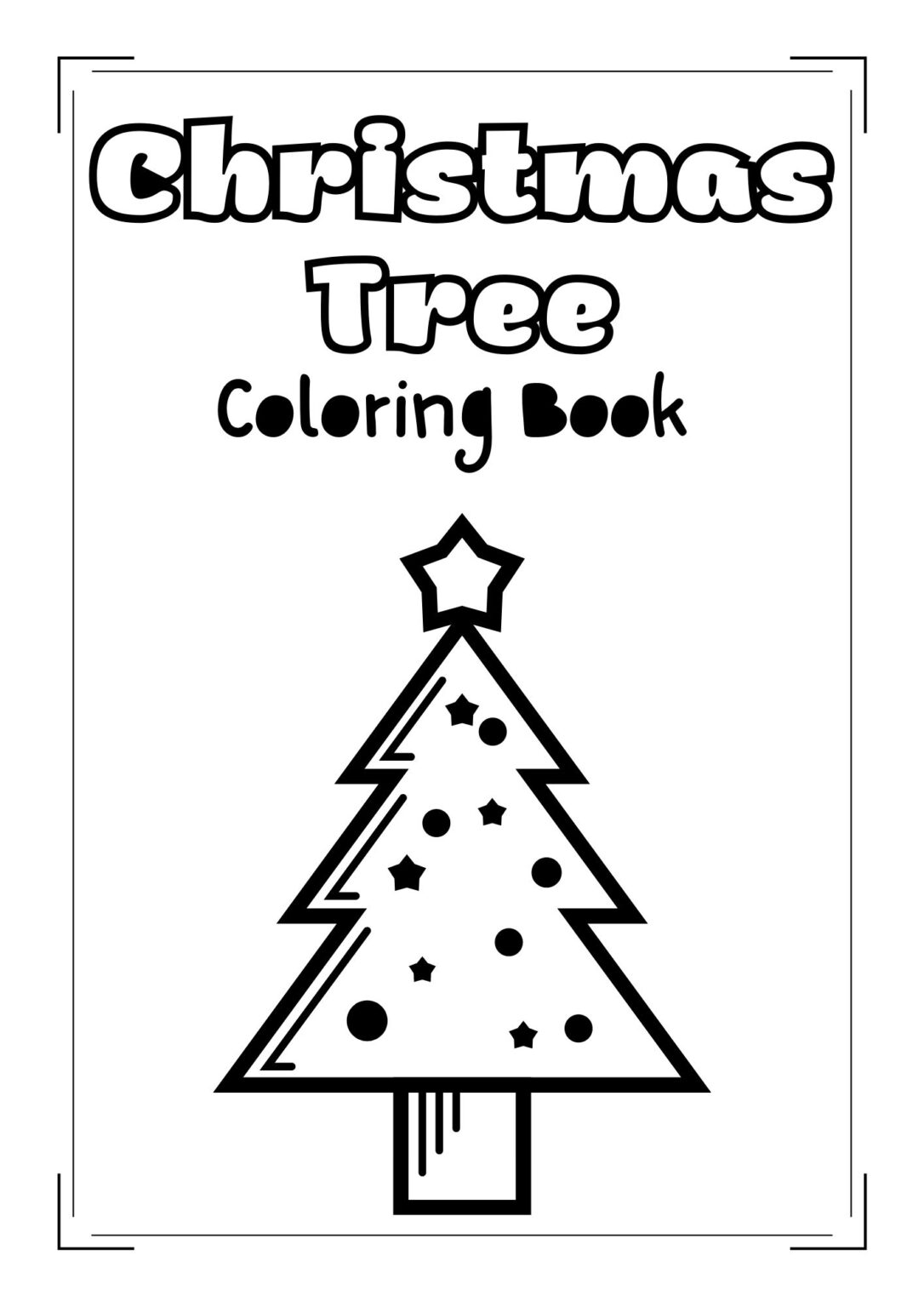 60 Printable Christmas Tree Coloring Book 26