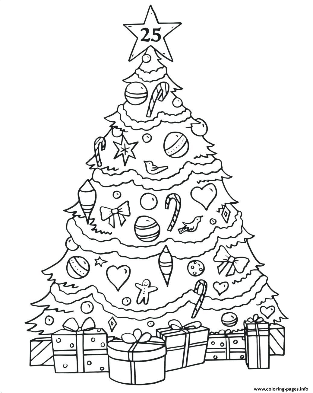 60 Printable Christmas Tree Coloring Book 28