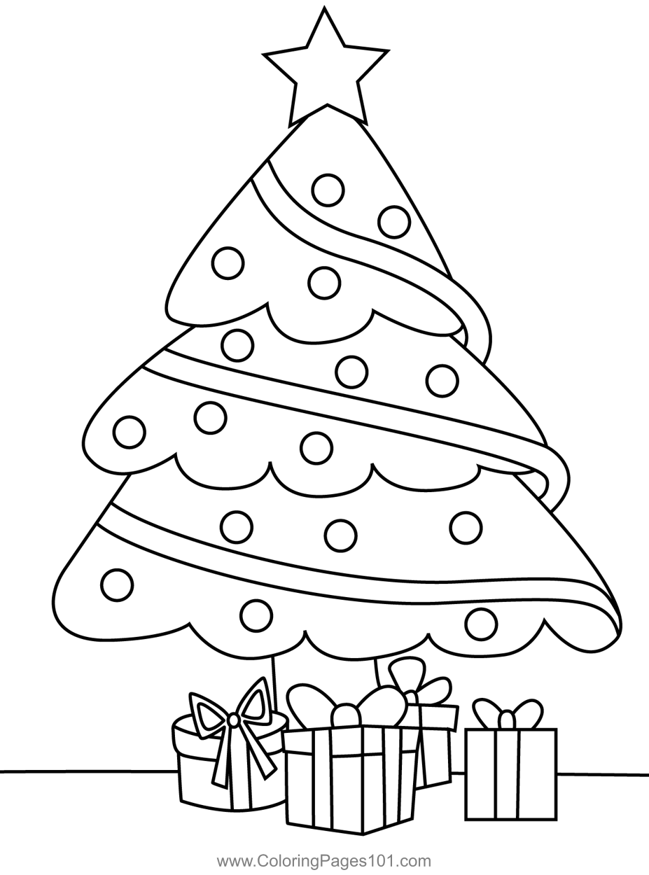 60 Printable Christmas Tree Coloring Book 3