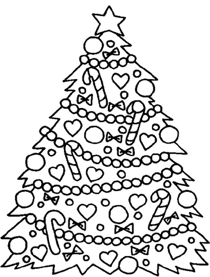 60 Printable Christmas Tree Coloring Book 37