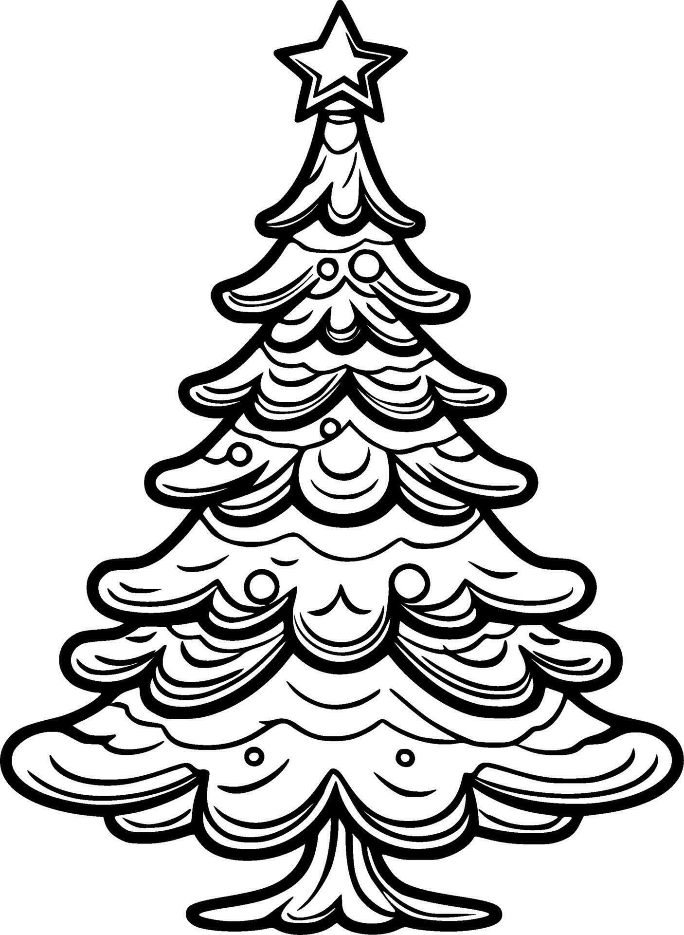 60 Printable Christmas Tree Coloring Book 39