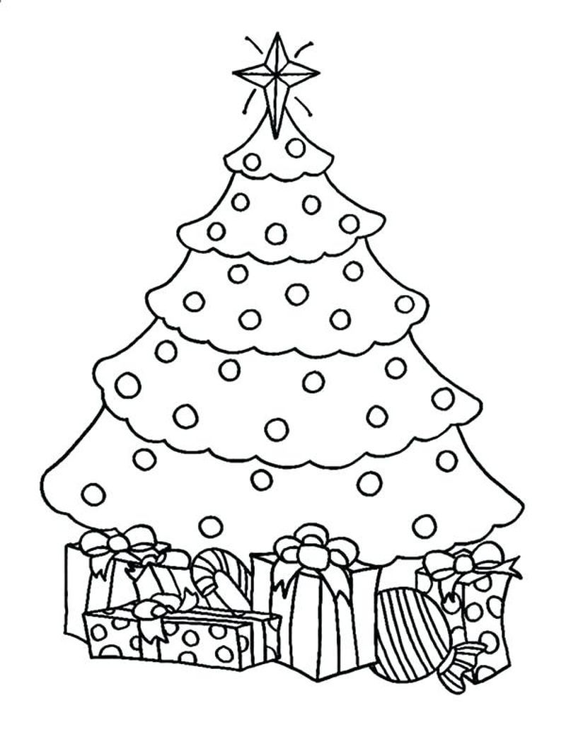 60 Printable Christmas Tree Coloring Book 4