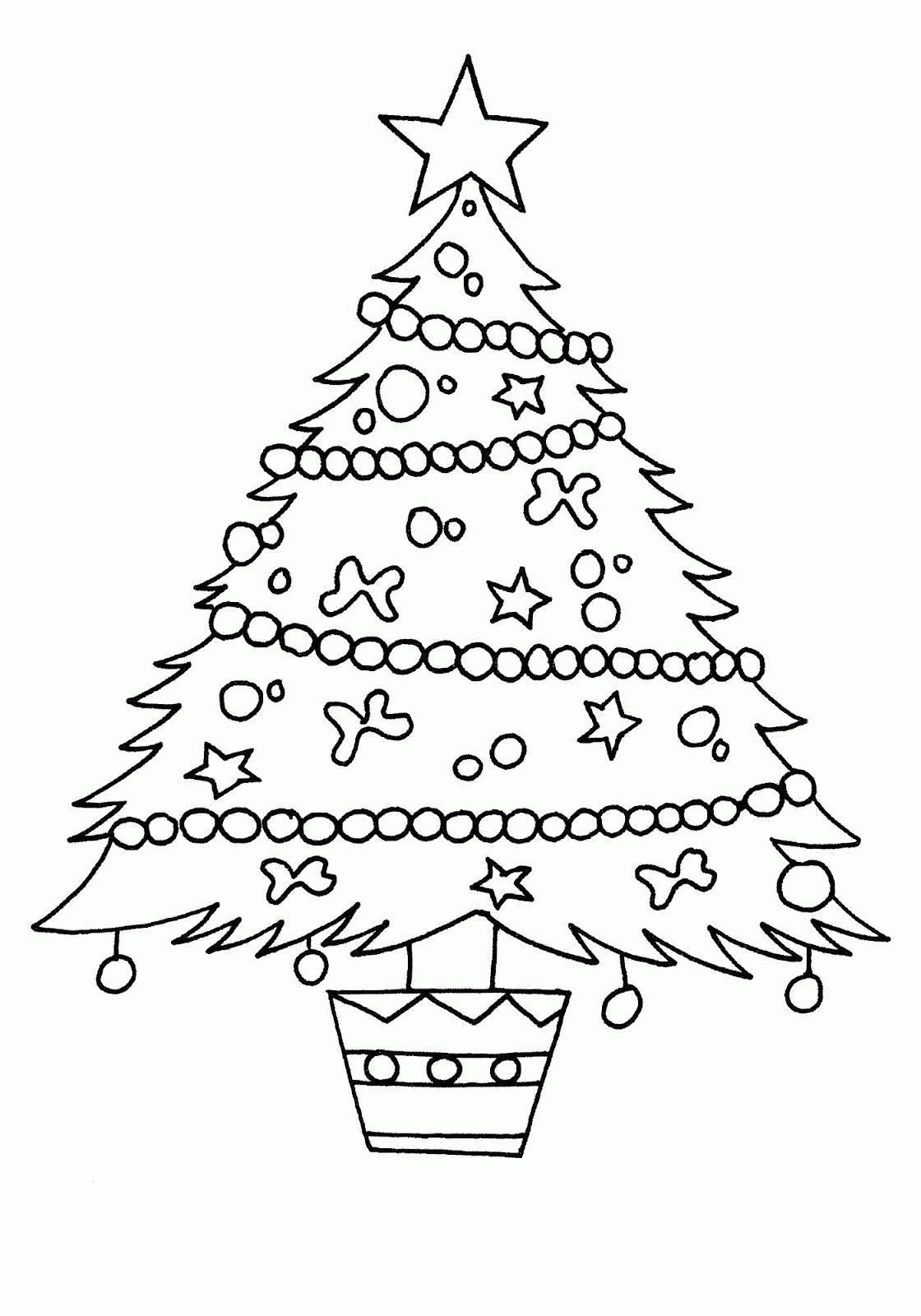 60 Printable Christmas Tree Coloring Book 42