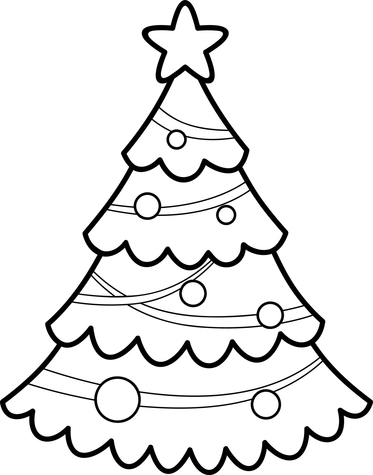 60 Printable Christmas Tree Coloring Book 49