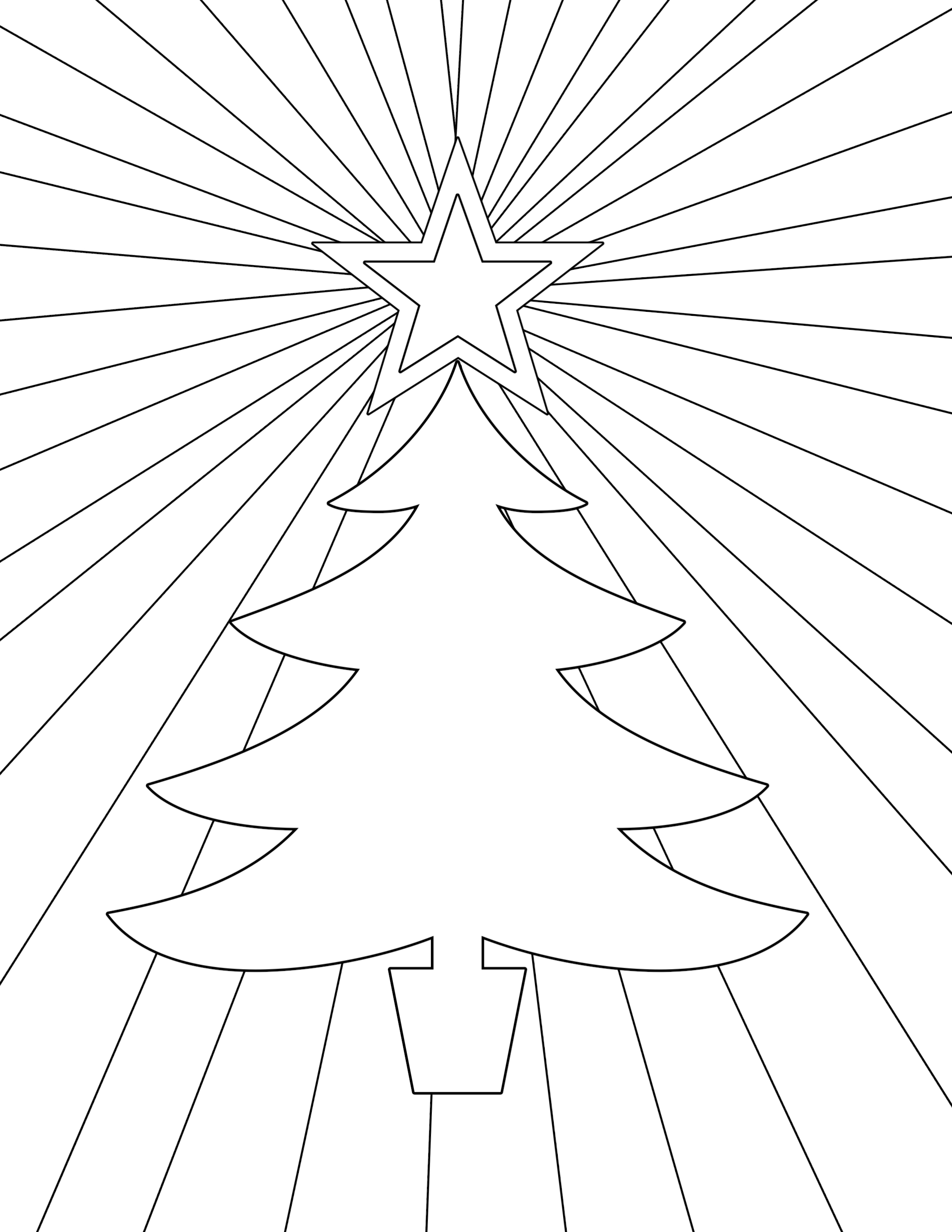 60 Printable Christmas Tree Coloring Book 55