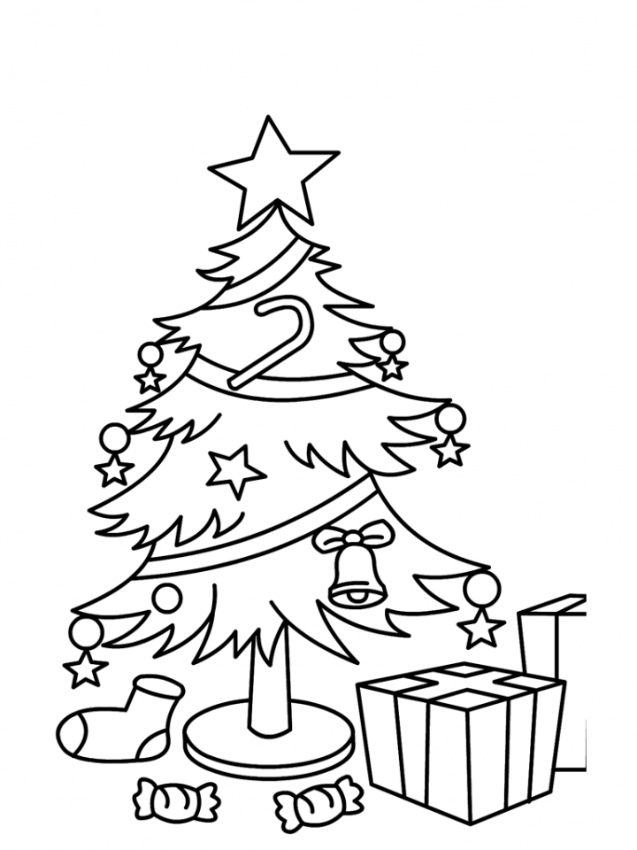 60 Printable Christmas Tree Coloring Book 58