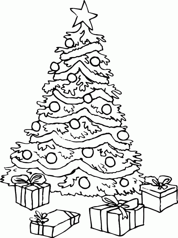 60 Printable Christmas Tree Coloring Book 6