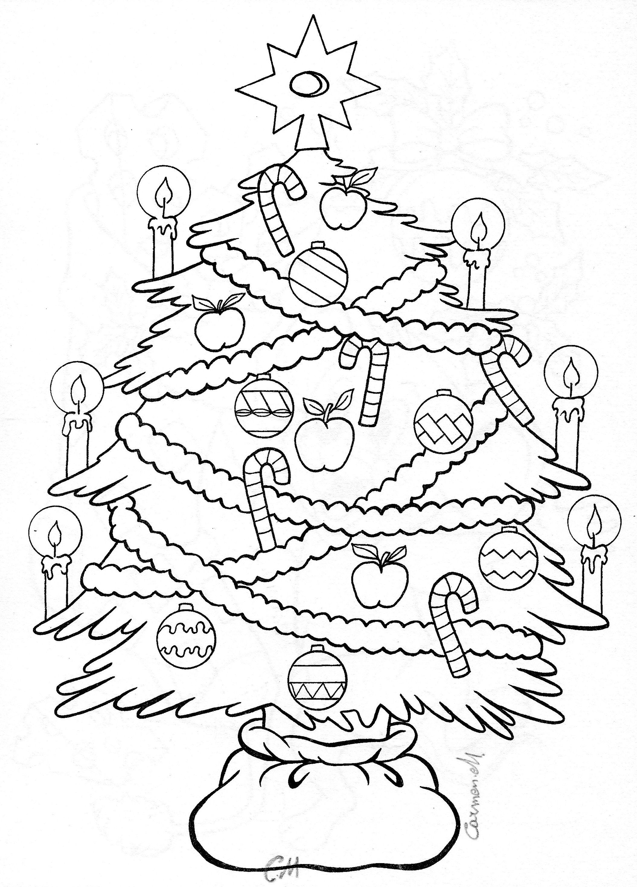 60 Printable Christmas Tree Coloring Book 60