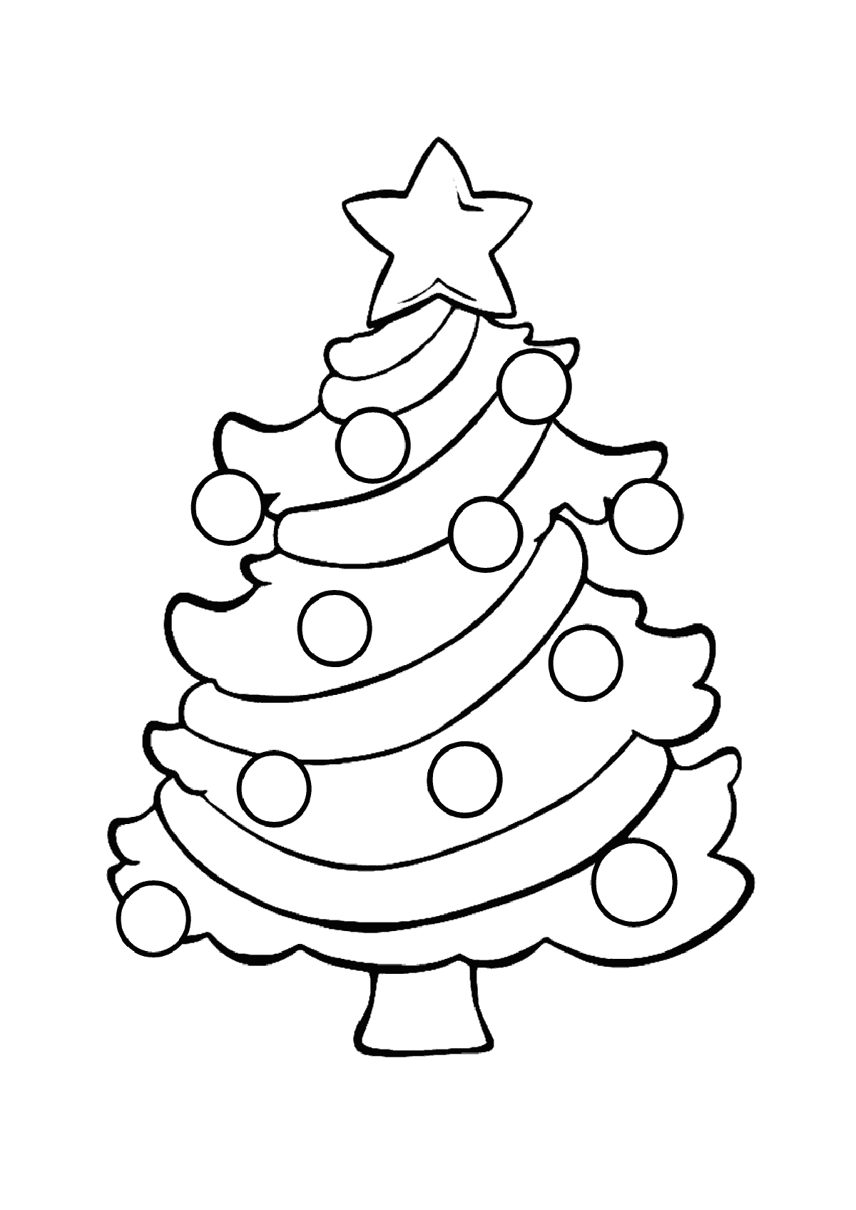 60 Printable Christmas Tree Coloring Book 9