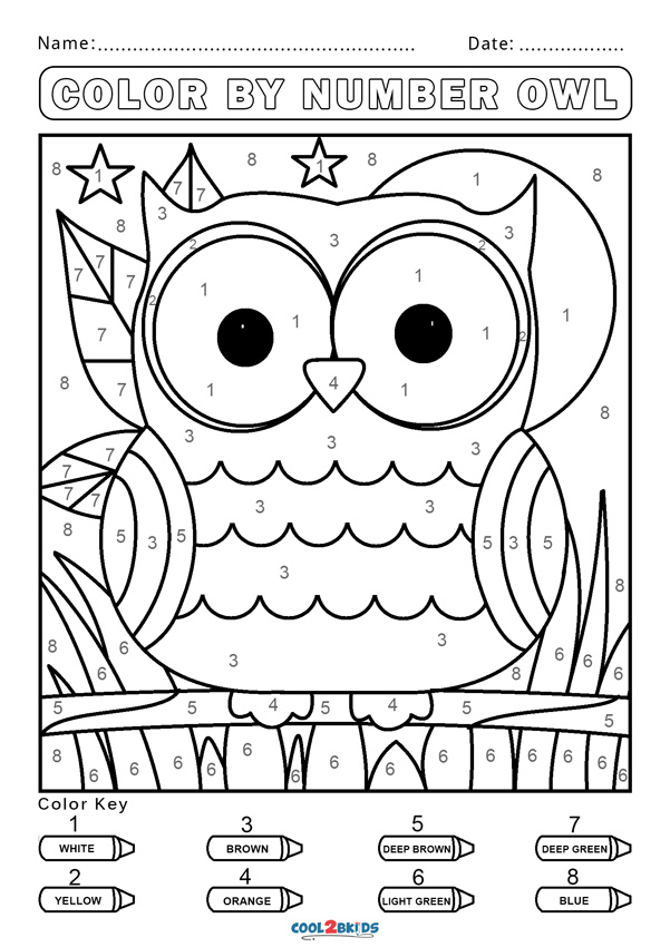 60 Printable Color By Number Coloring Books For Adults 19