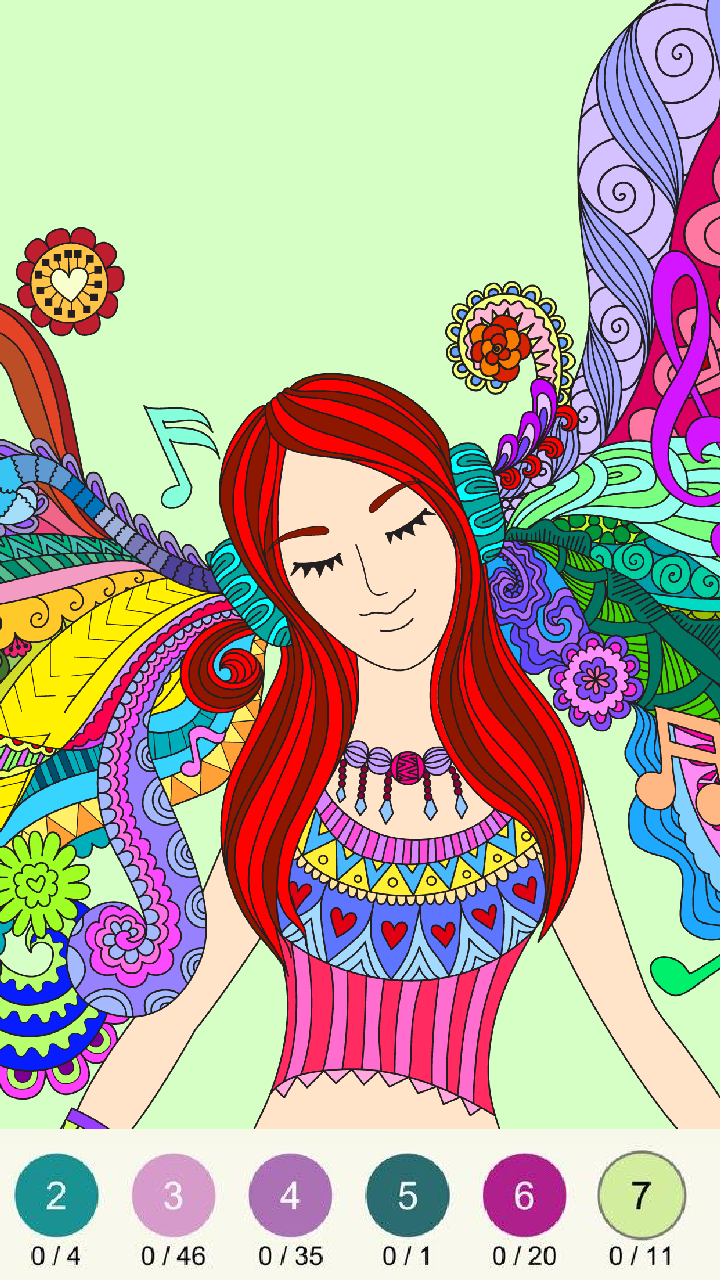 60 Printable Color By Number Coloring Books For Adults 24