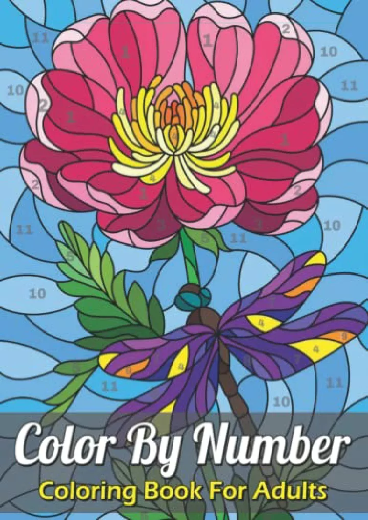 60 Printable Color By Number Coloring Books For Adults 48