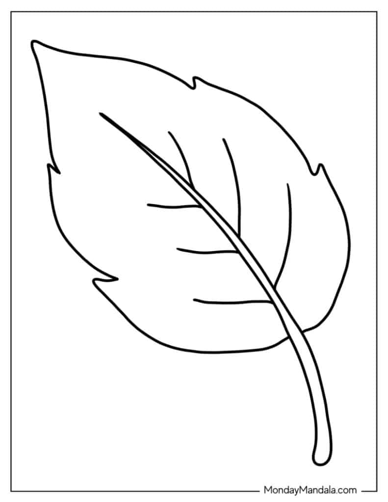 Get 85 Coloring Page Leaves Ideas 13