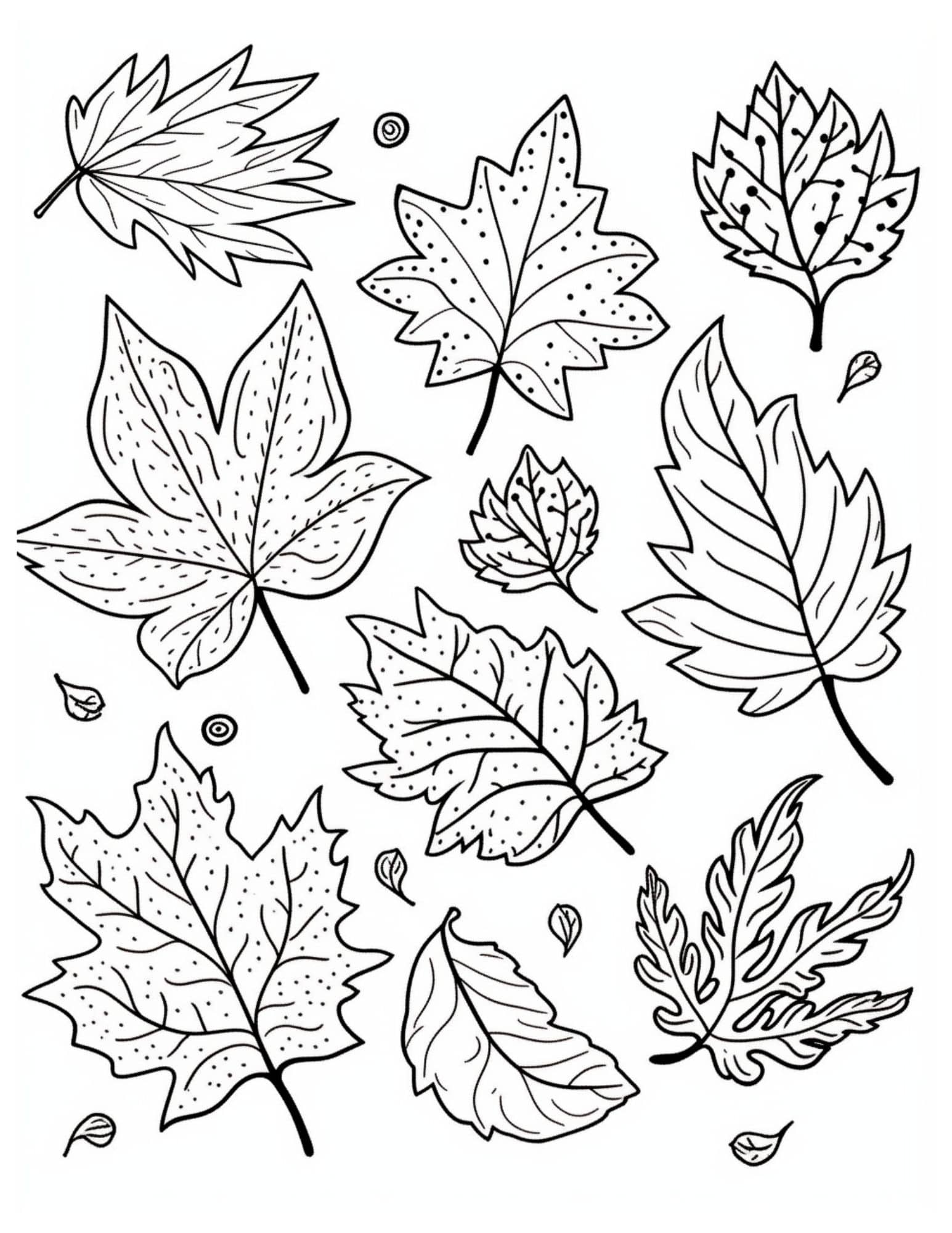 Get 85 Coloring Page Leaves Ideas 53