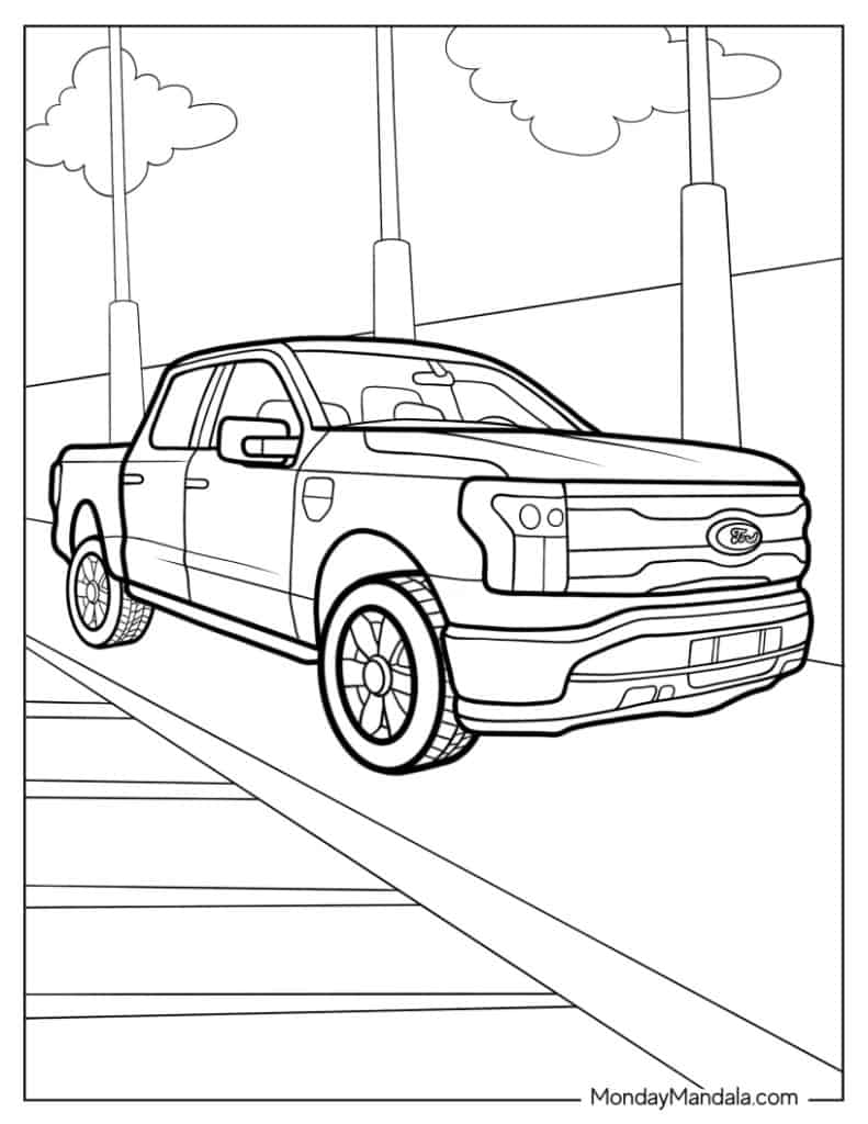 Get 85 Easy Truck Coloring Pages Ideas 34