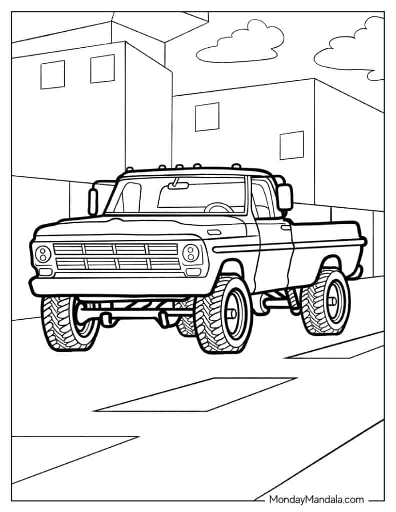 Get 85 Easy Truck Coloring Pages Ideas 39