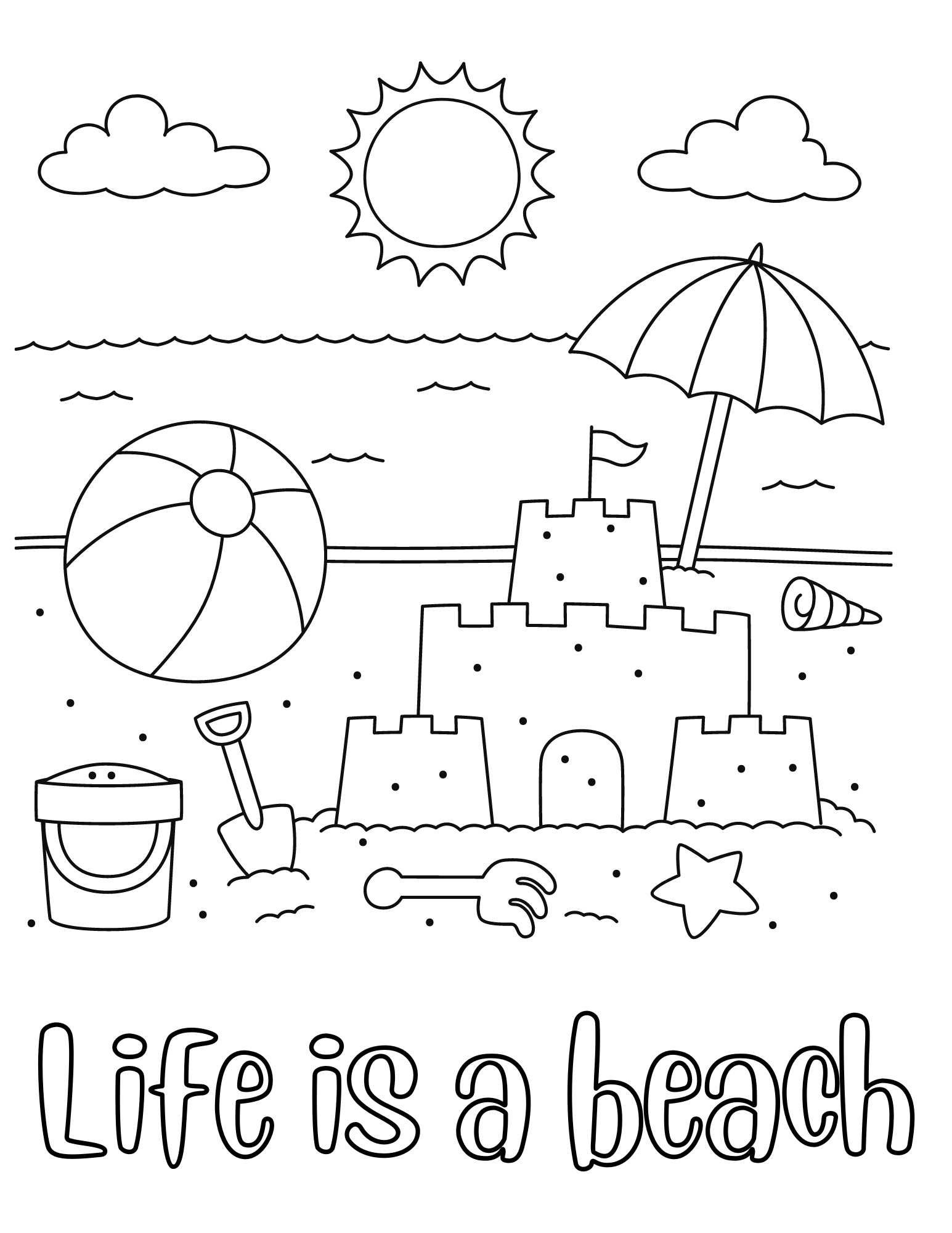 Get 85 Free Printable Beach Coloring Pages Ideas 1