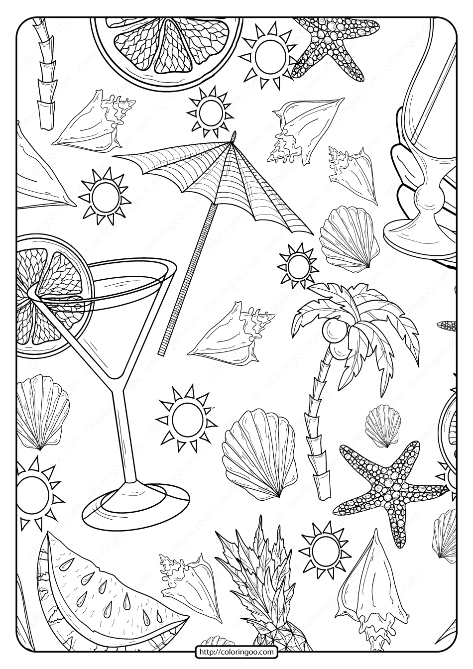 Get 85 Free Printable Beach Coloring Pages Ideas 10