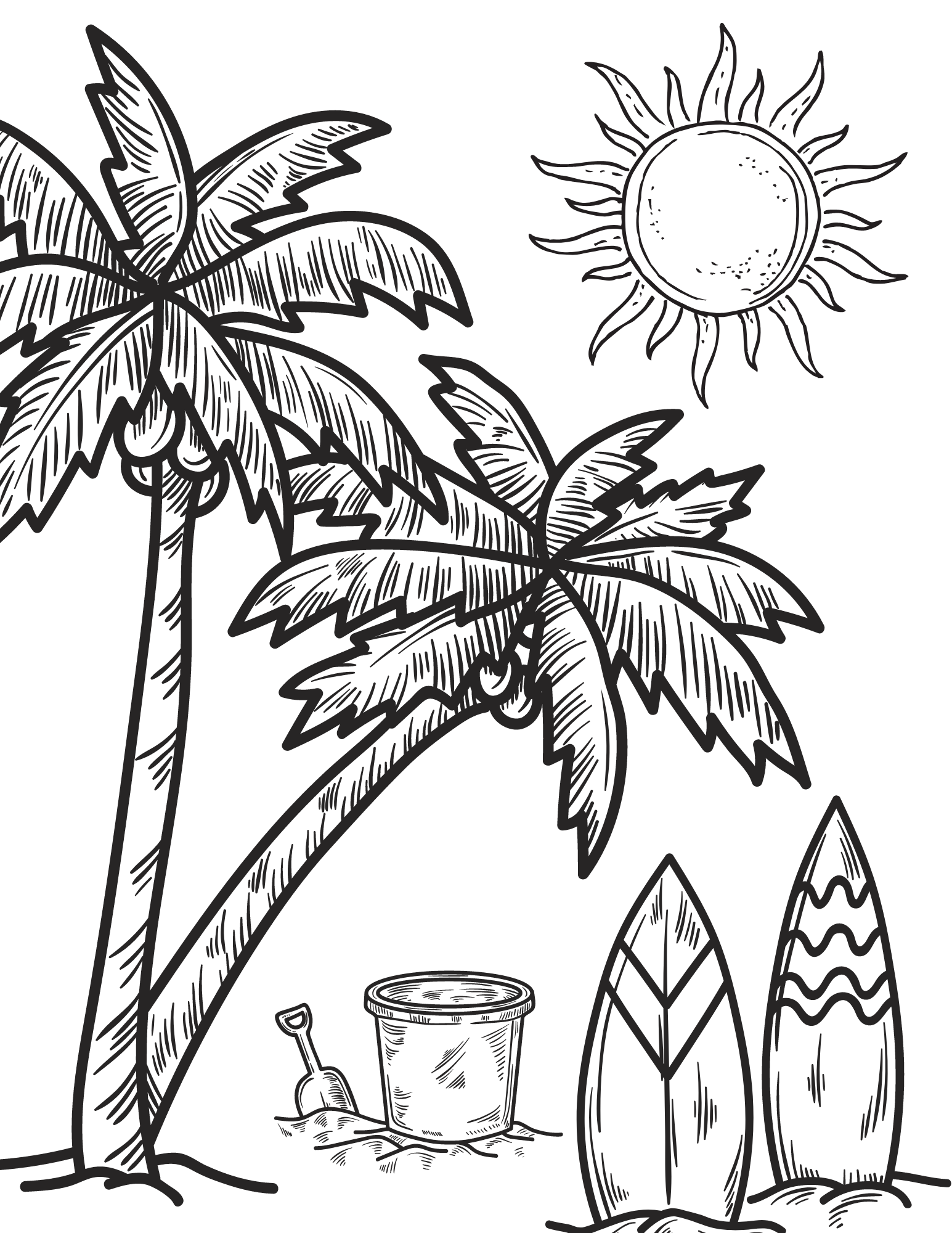 Get 85 Free Printable Beach Coloring Pages Ideas 15