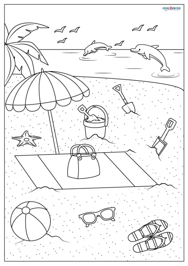 Get 85 Free Printable Beach Coloring Pages Ideas 27