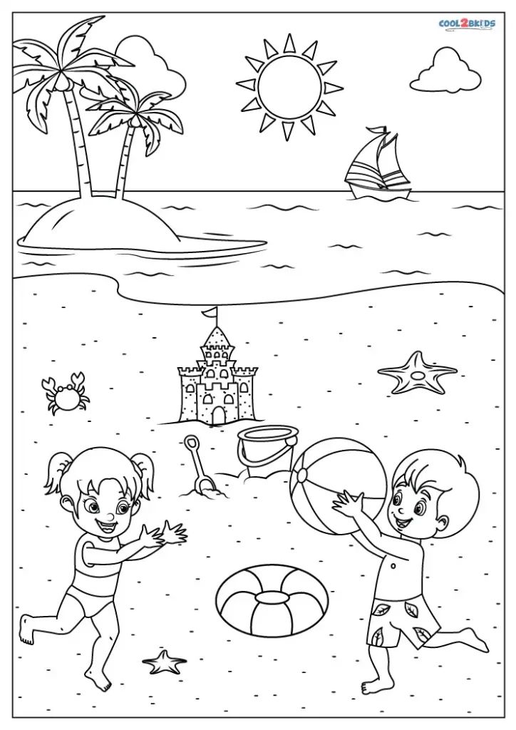 Get 85 Free Printable Beach Coloring Pages Ideas 28