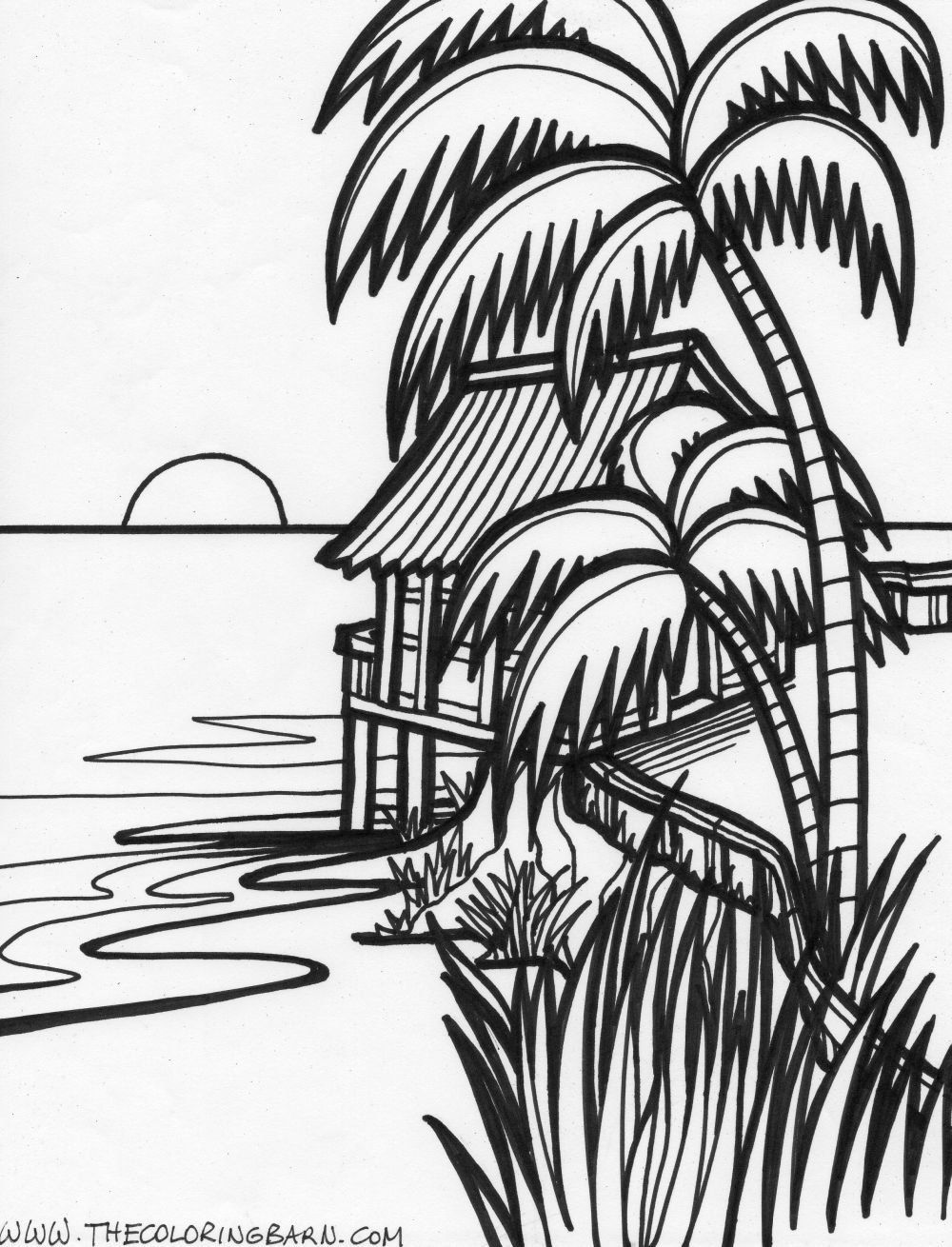 Get 85 Free Printable Beach Coloring Pages Ideas 33