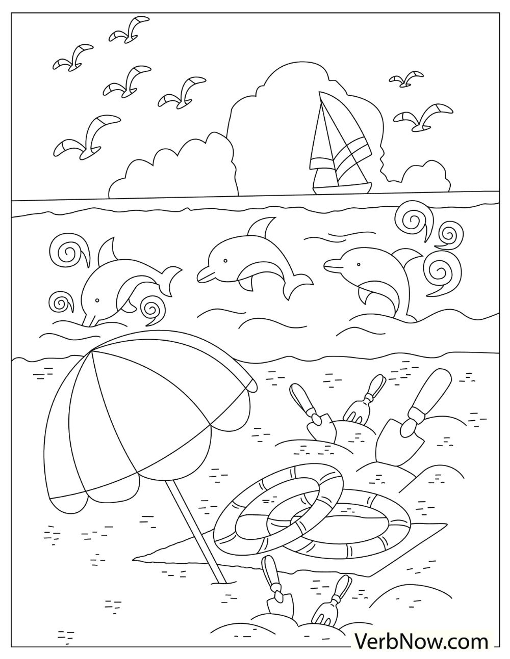 Get 85 Free Printable Beach Coloring Pages Ideas 34