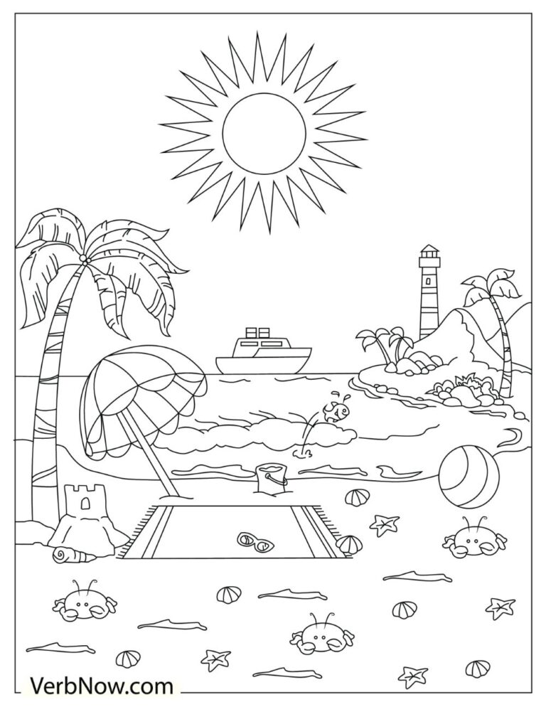 Get 85 Free Printable Beach Coloring Pages Ideas 37