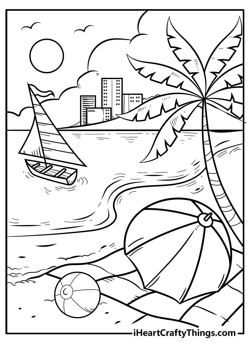 Get 85 Free Printable Beach Coloring Pages Ideas 38