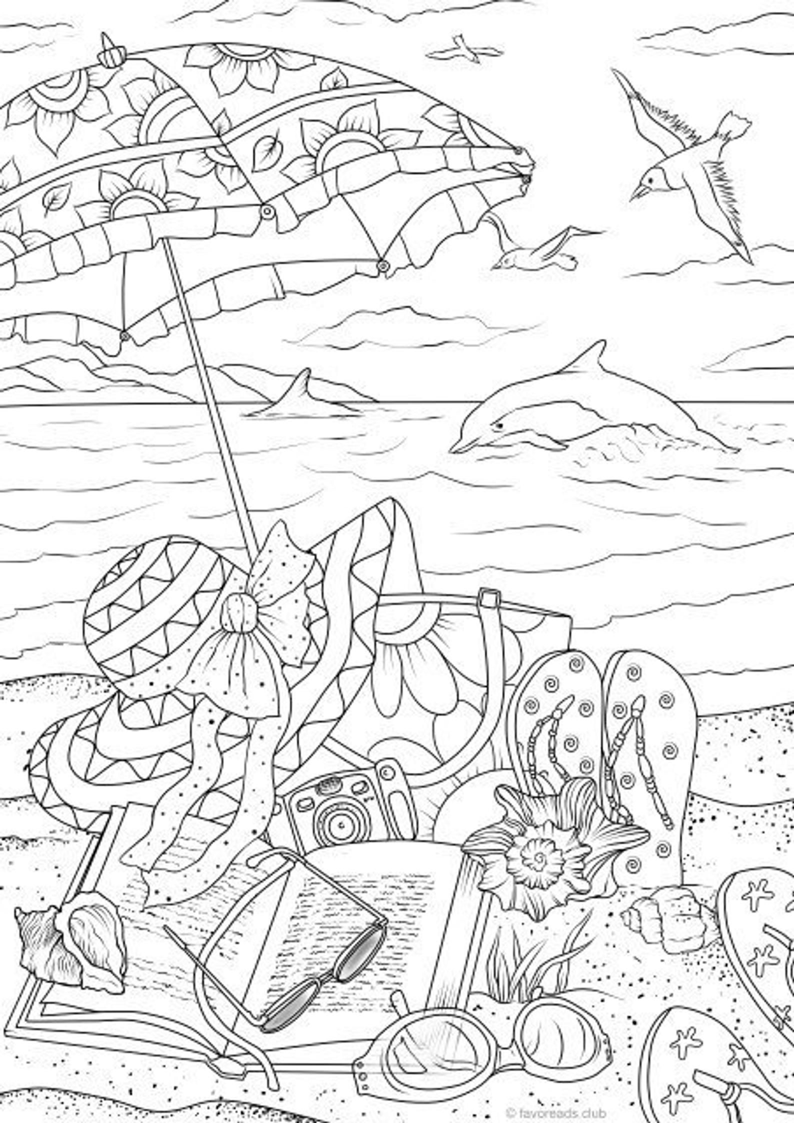 Get 85 Free Printable Beach Coloring Pages Ideas 42