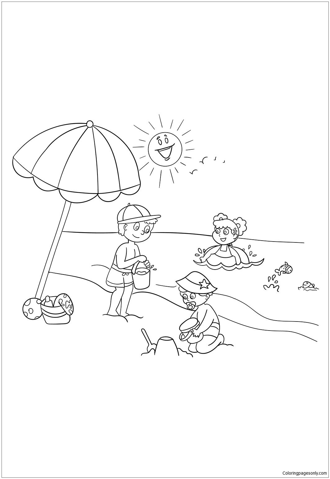 Get 85 Free Printable Beach Coloring Pages Ideas 59