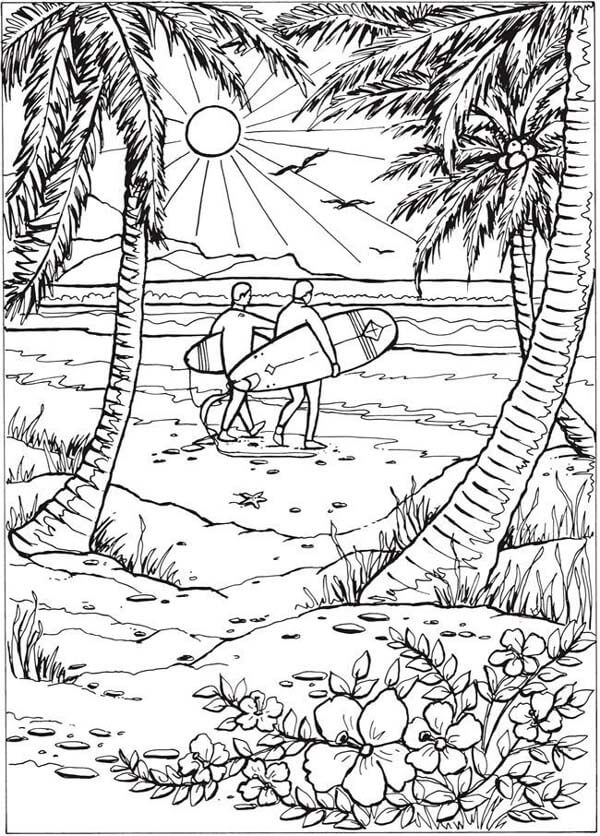 Get 85 Free Printable Beach Coloring Pages Ideas 8