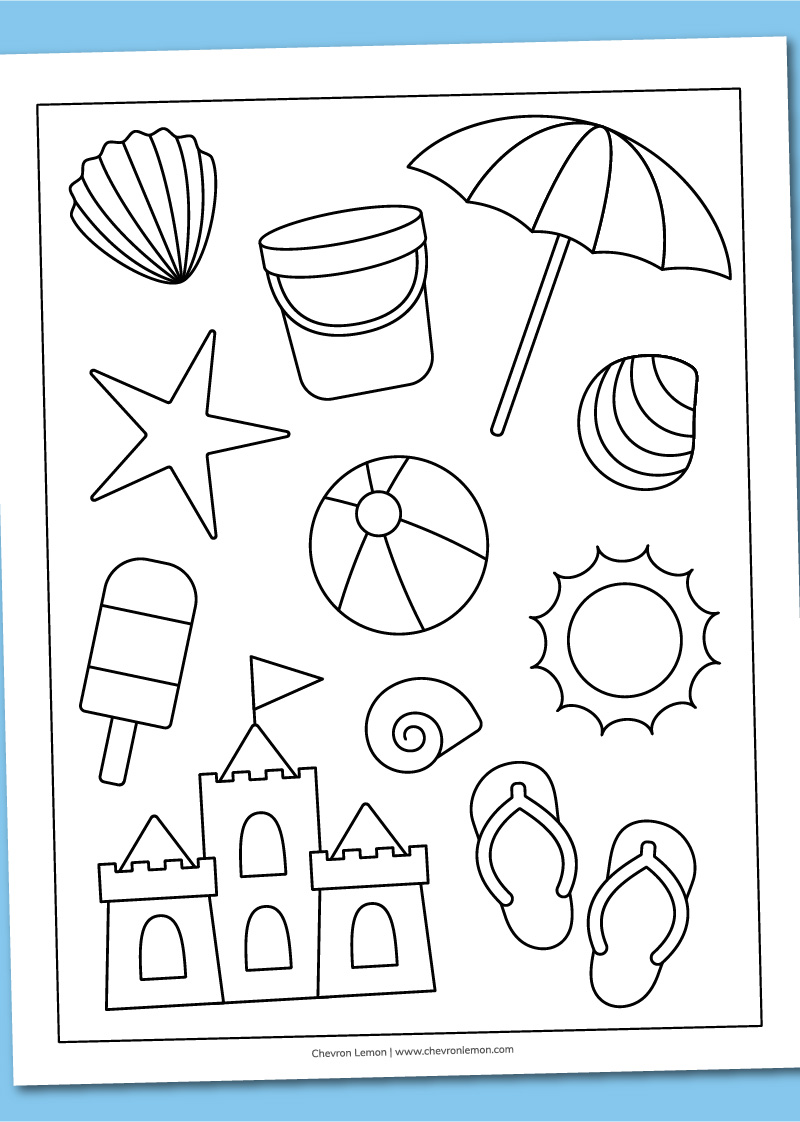 Get 85 Free Printable Beach Coloring Pages Ideas 9