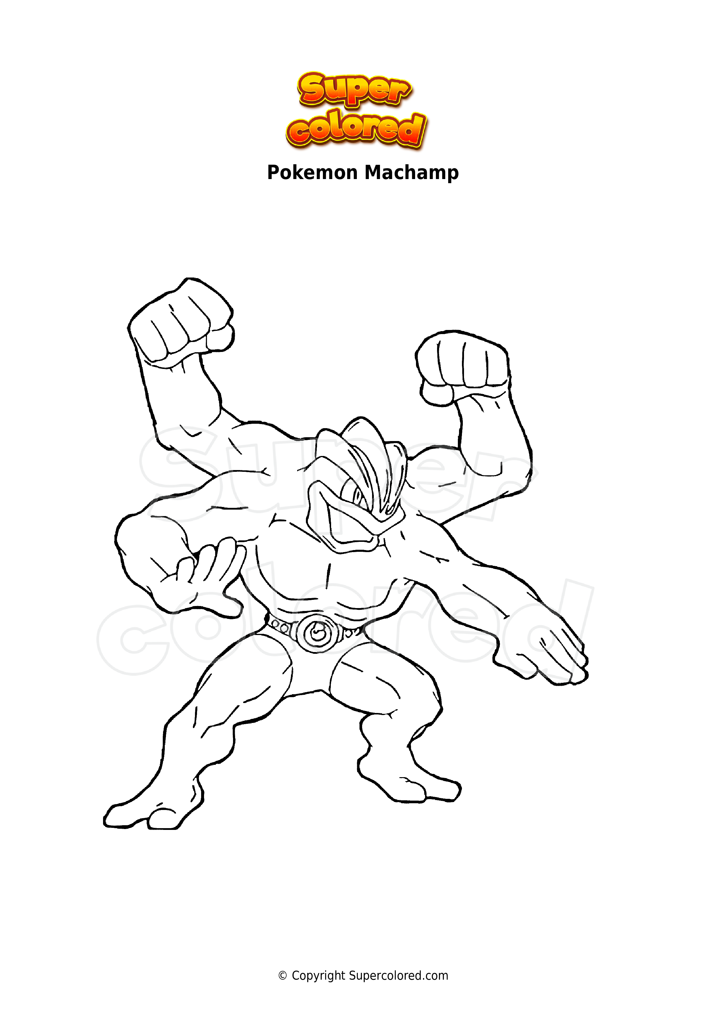 Get 85 Machamp Coloring Pages Ideas 6