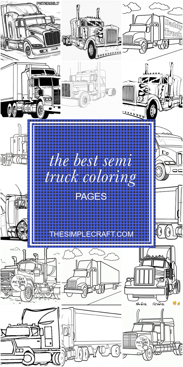 Get 85 Peterbilt Coloring Pages Ideas 3