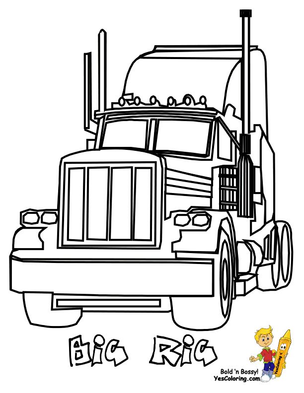 Get 85 Peterbilt Coloring Pages Ideas 50