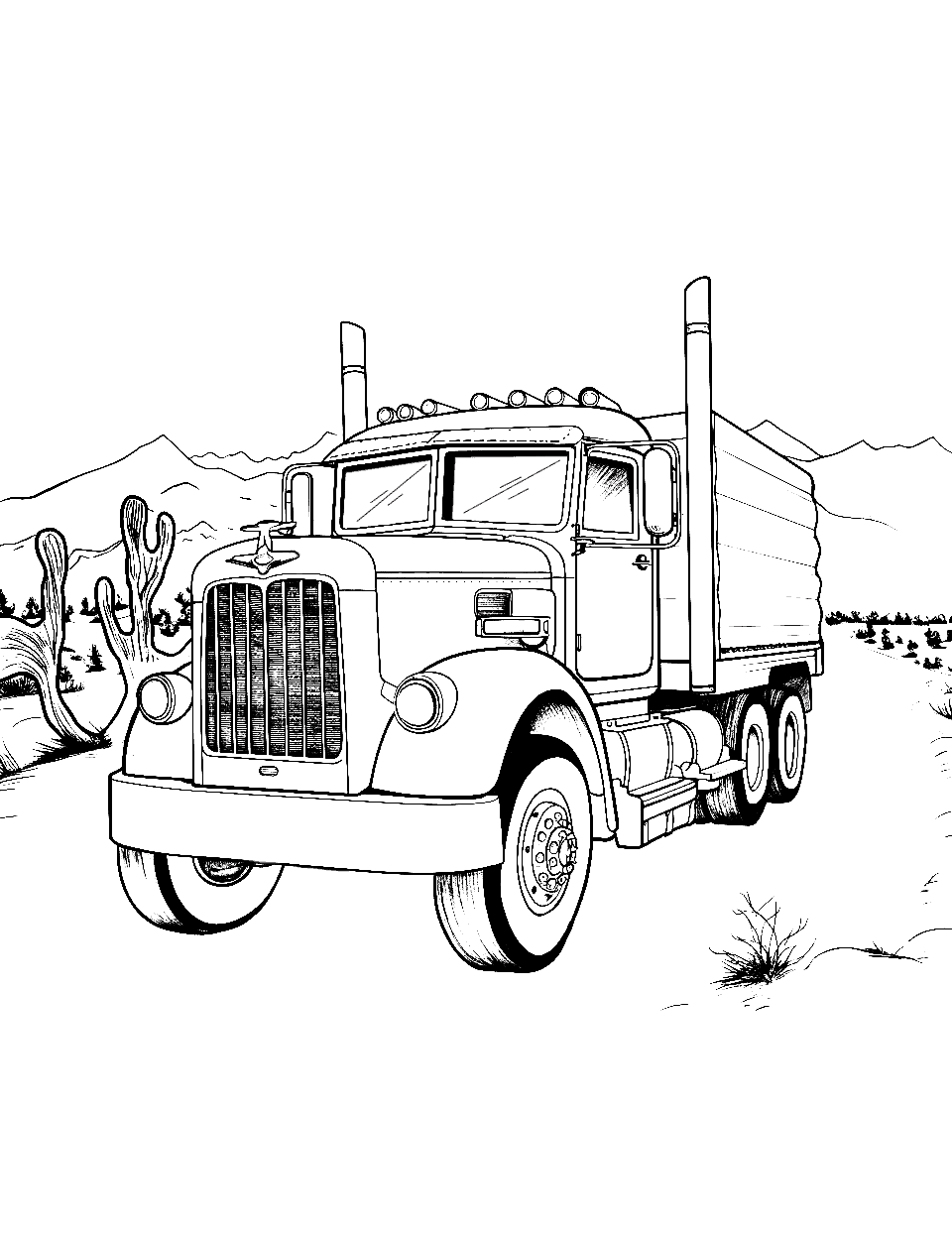 Get 85 Peterbilt Coloring Pages Ideas 52