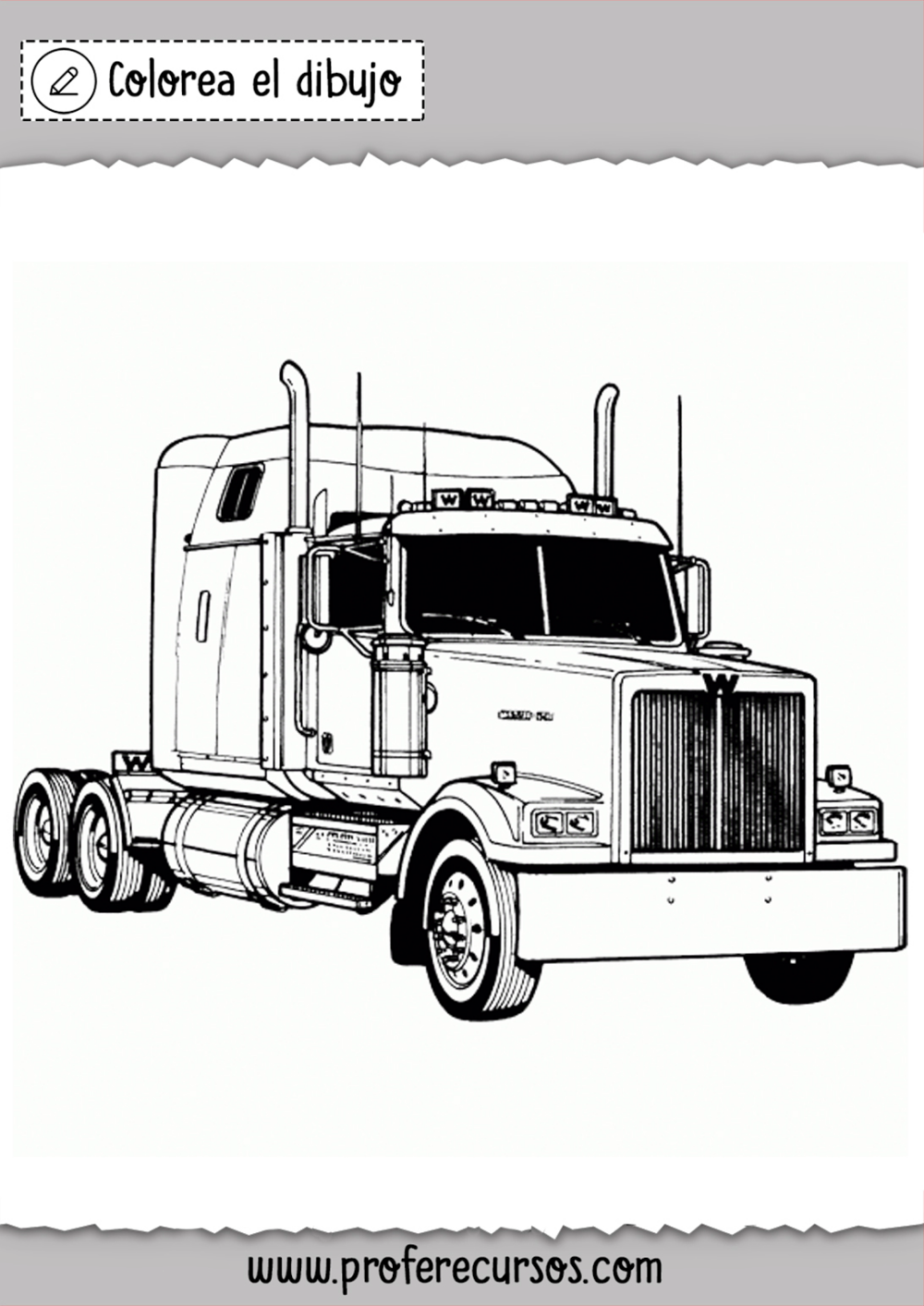 Get 85 Peterbilt Coloring Pages Ideas 54