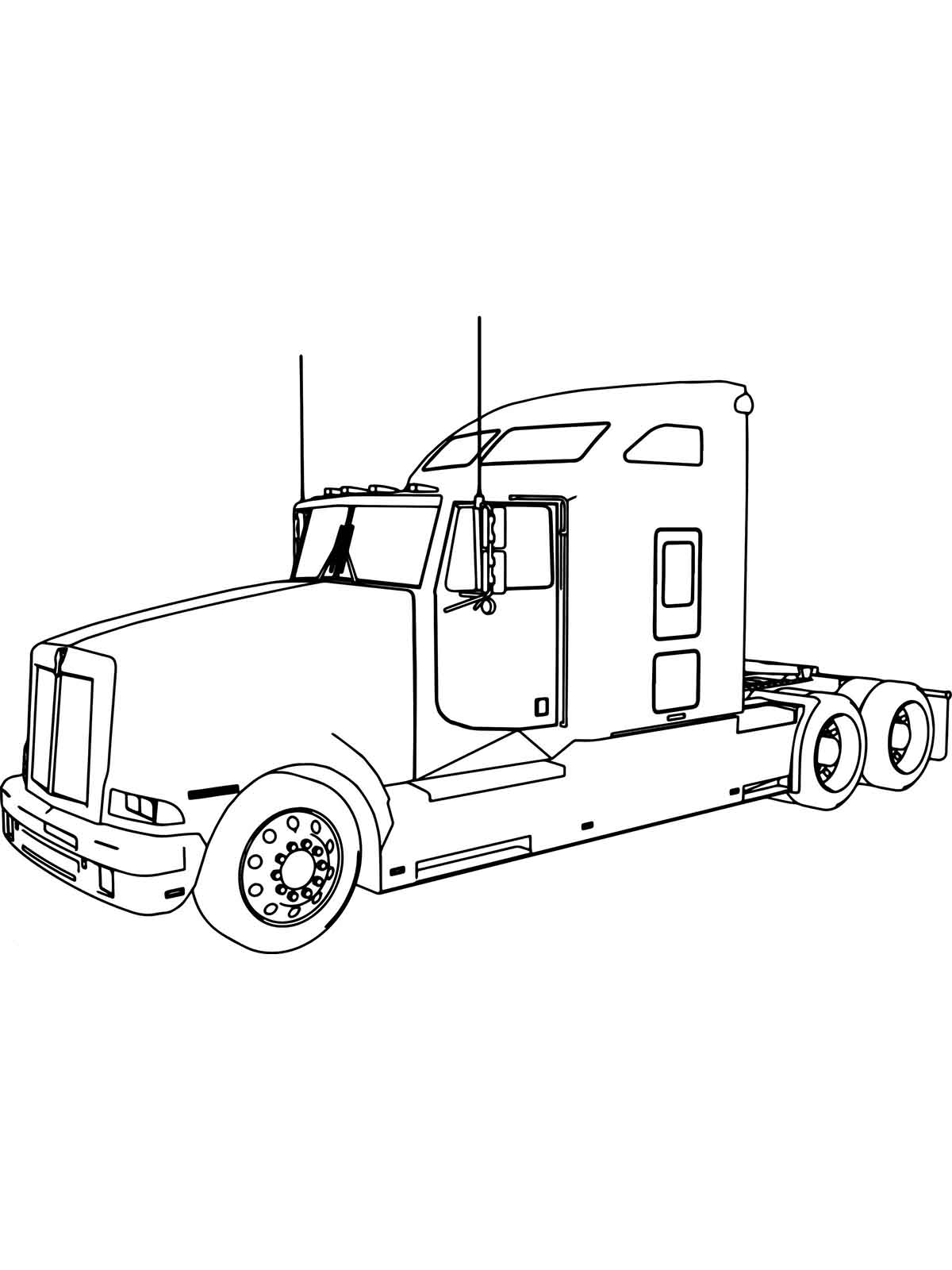 Get 85 Peterbilt Coloring Pages Ideas 6