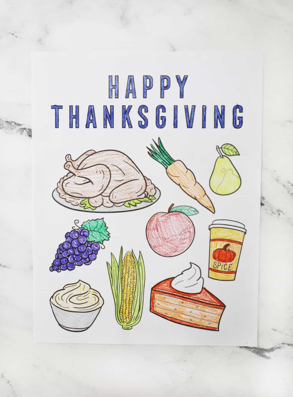 Get 85 Thanksgiving Food Coloring Sheets Ideas 44