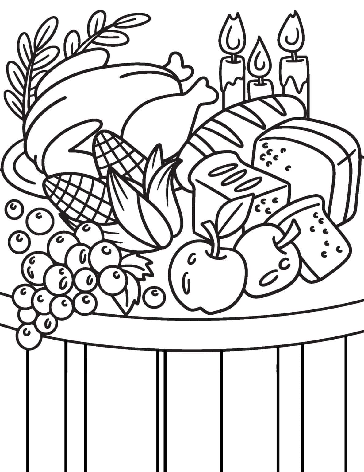 Get 85 Thanksgiving Food Coloring Sheets Ideas 49