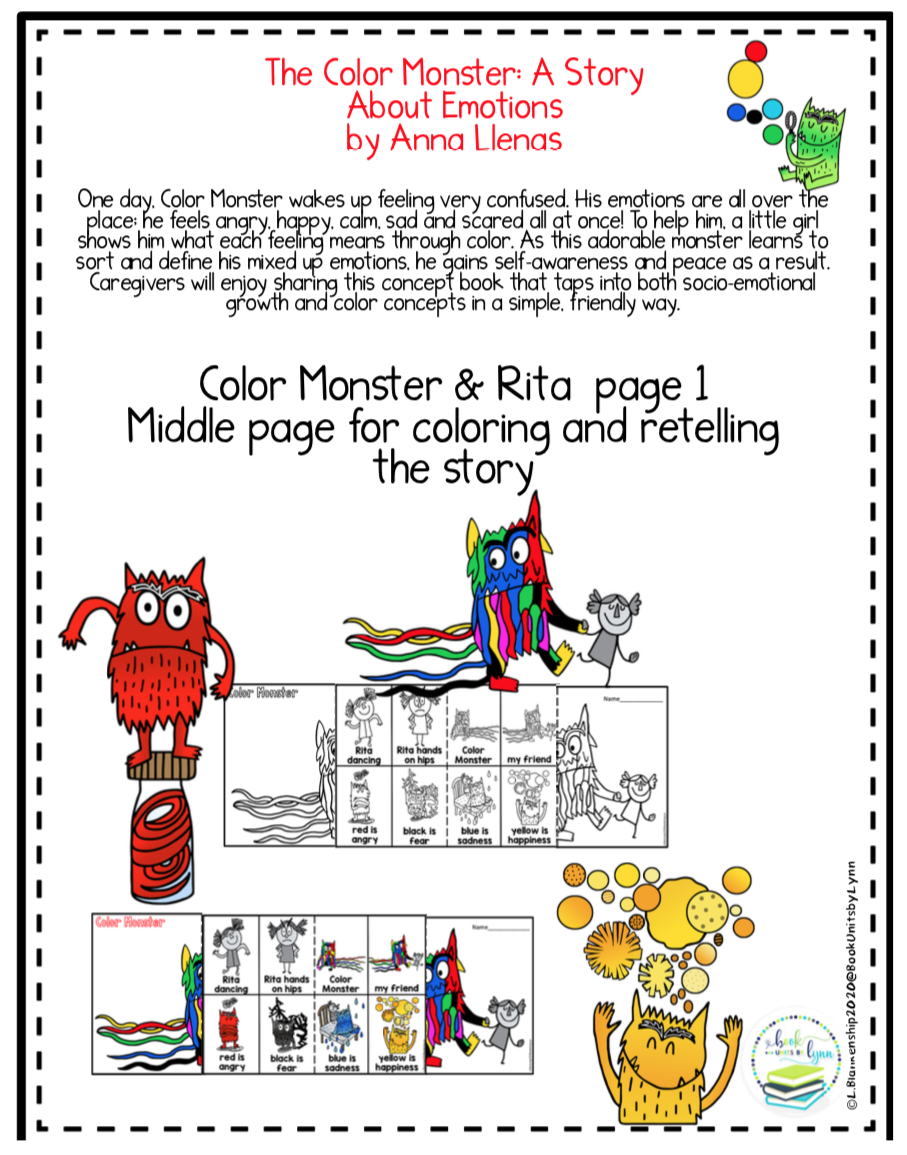 35 Printable Color Monster Book 15